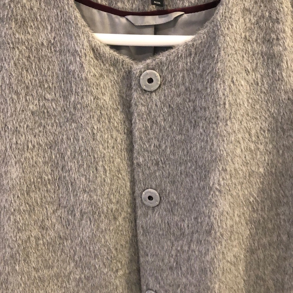 SOLD! New Eileen Fisher Suri Alpaca Coat in Grey - Picture 4 of 8